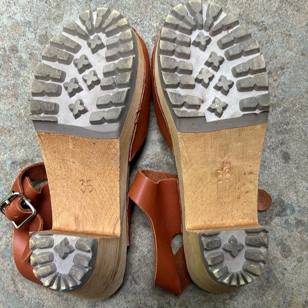 MIA Abba Clog in Luggage Leather Size 36 - Picture 13 of 14